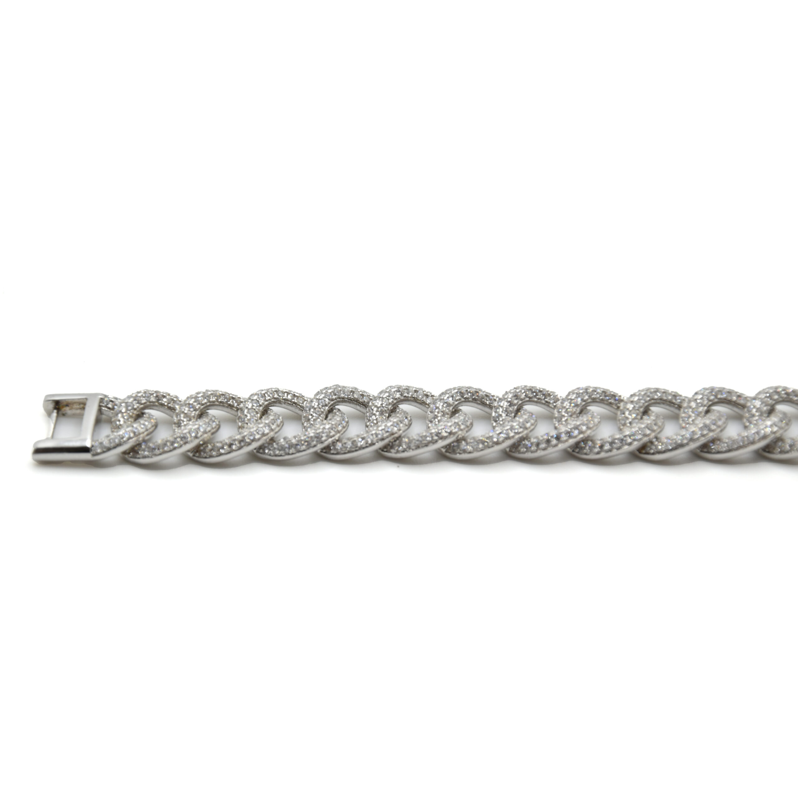 Bracciale Grumetta in Argento 925 rodiato, Made in Italy