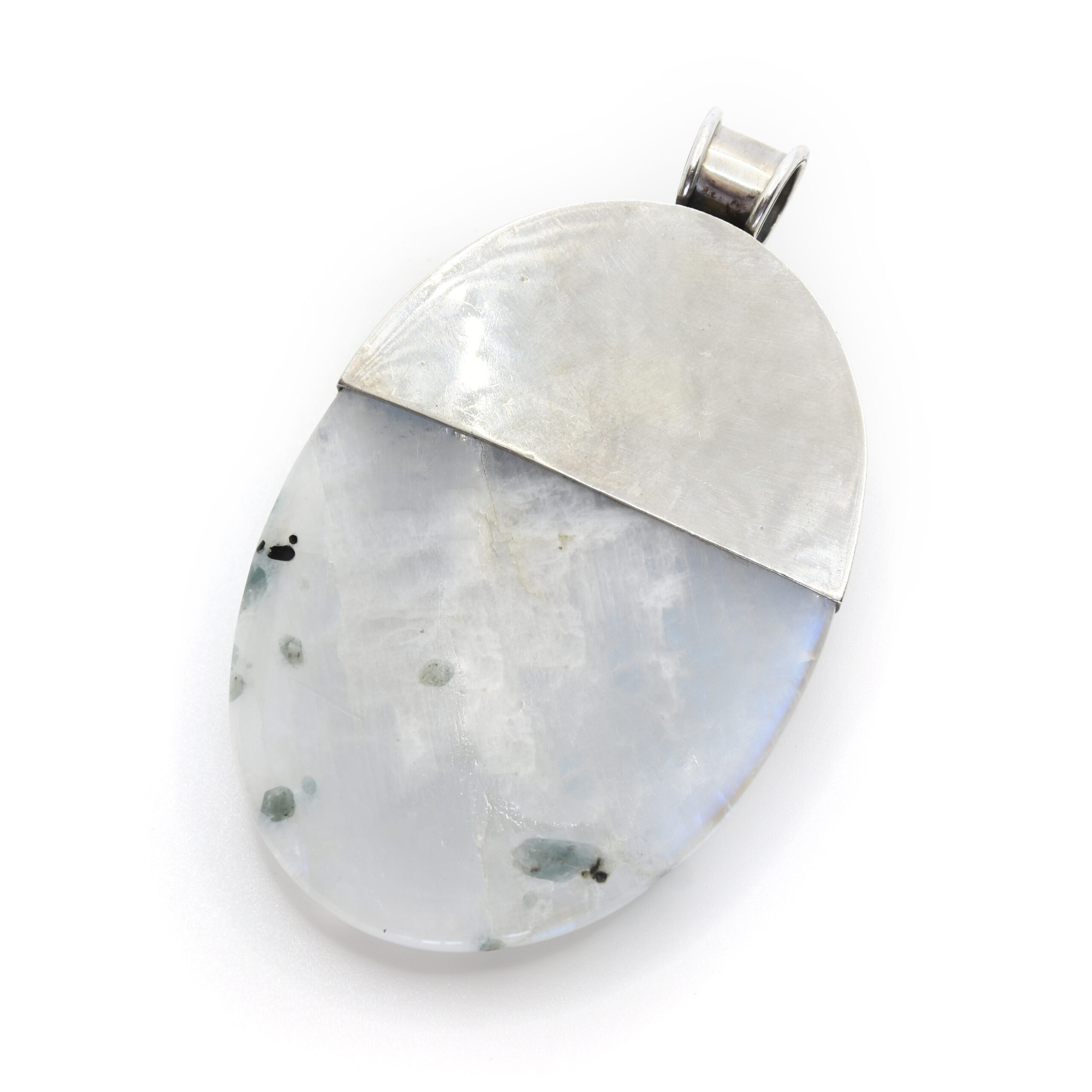 Orecchini Pendenti In Argento 925 Con Pietra Di Luna Arcobaleno – Gioielli Artigianali Di Crystalcraftindia - 2
