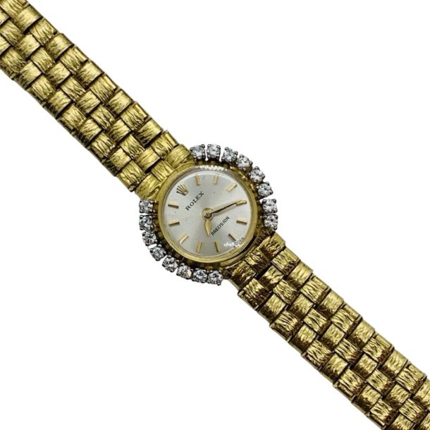 ROLEX Oro E Diamanti 0,48 Ct vintage Anni 60-70 Certificato Raro